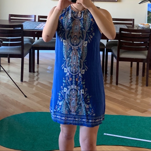 Blue Tribal Dress - Picture 4 of 5